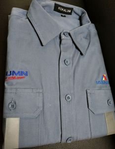 Uniform Prod Shirt Long Cotton Blue
